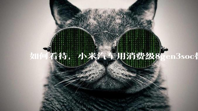 如何看待，小米汽车用消费级8gen3soc替代车规级芯片？