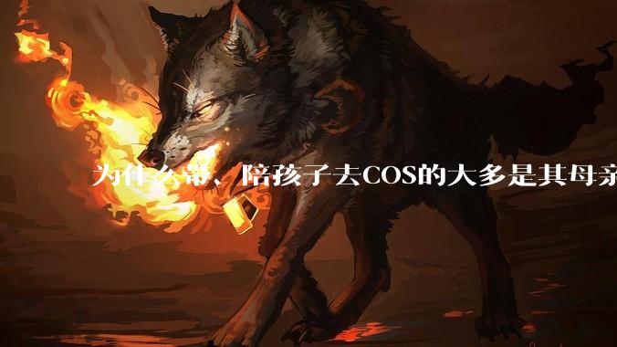 为什么带、陪孩子去COS的大多是其母亲？
